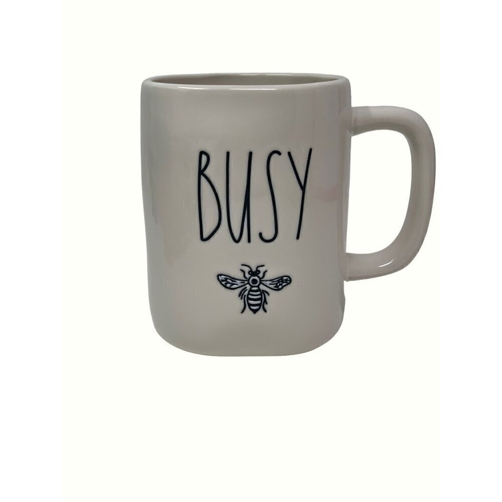 Rae Dunn Busy Bee Mug Large Coffee Cup Ceramic Magenta LL Farmhouse Gift 16oz - Picture 8 of 8